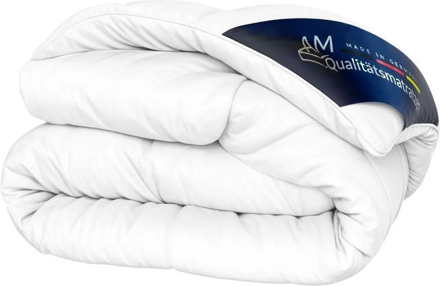 AM Qualitätsmatratzen Premium Ganzjahres Daunen Bettdecke aus 100 % Daunen in Weiß, B x H: 220 x 240 cm - Bild 1