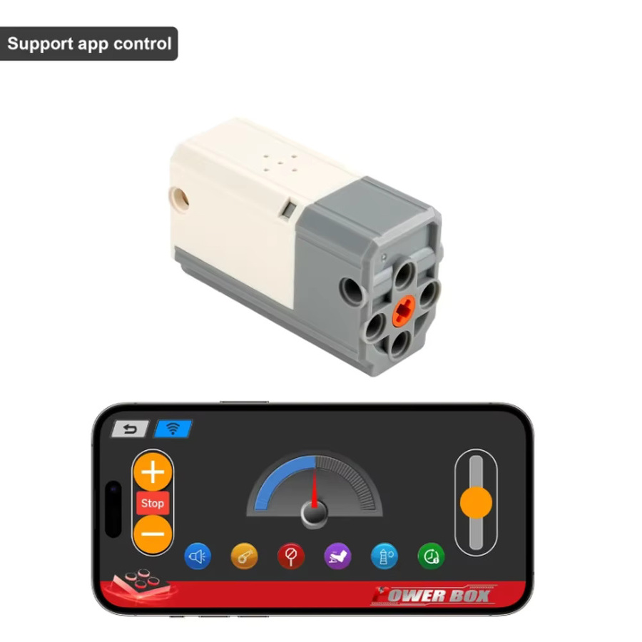 Stemedu MOC Lithium-Batterie-Motor, M-Motor 8883, APP-Steuerung, Bluetooth-Paar, wiederaufladbarer Block - Bild 2