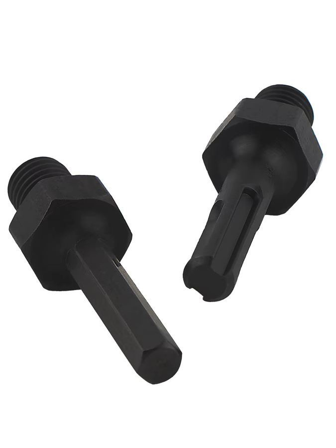 Layzen Bit-Halter Schwarz mit M14-Gewinde auf 3/8-Sechskant-SDS-Plus-Schaft für Diamant-Kernbits und Lochsägen, geeignet für Bohrmaschinen und Hammerbohrmaschinen - Bild 4