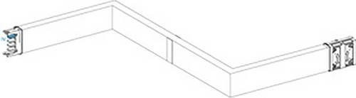 Schneider Electric KSA400DZCH43F KSA Z-Element Brandschott für Kleinverteiler, 400A, hochkant, rechts-links, weiß - Bild 1