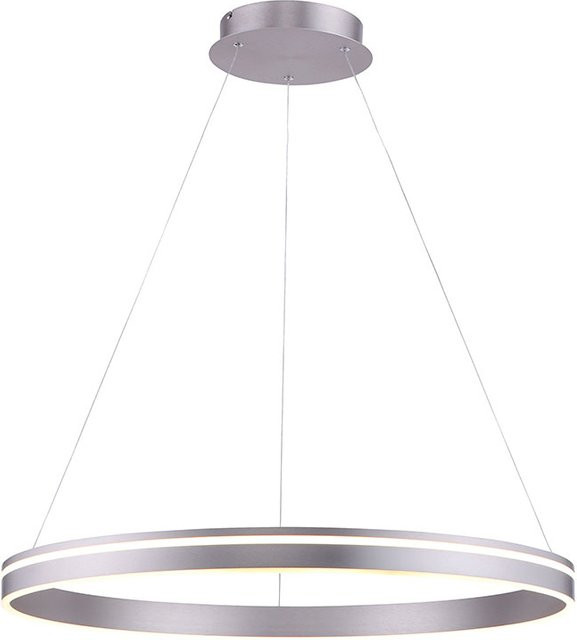 Paul Neuhaus Q-Vito LED-Pendelleuchte in Silber, Durchmesser: 79,4 cm - Bild 1