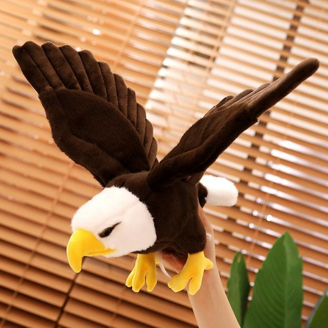 Kidsly Simulation Adler Plüschpuppe, Plüschtier, ab 14 Jahren - Bild 1