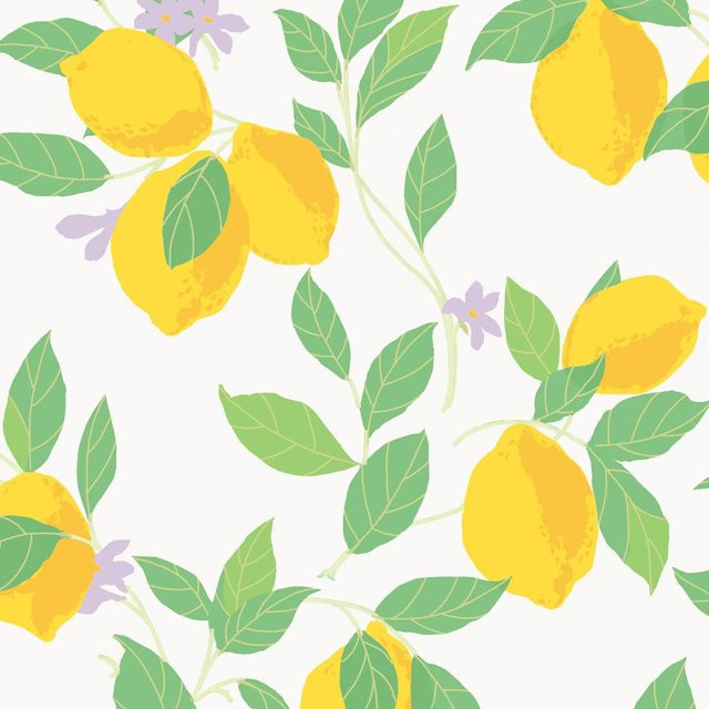 Envy Vliestapete Feeling Fruity Fresh in Grün Gelb mit floralem Design - Bild 1