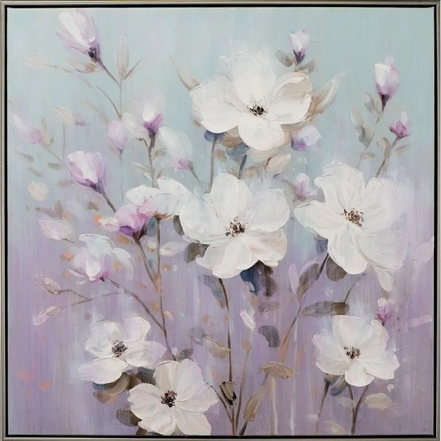 Art Universe Leinwandbild Pastellblumen Modern Floral Multicolour B/H: 72 x 72 cm - Bild 1