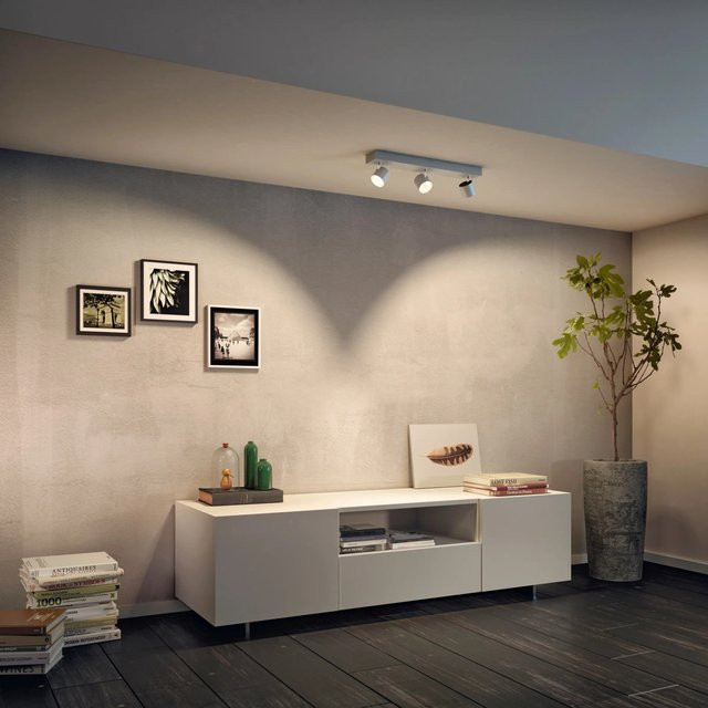 Philips myLiving LED-Spot 3er Set in Weiß, dimmbar, Warmweiß, Aluminium - Bild 1