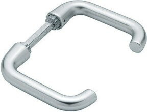 Hoppe Türdrückerpaar Paris 138L/EI38Z in Aluminium Silber ohne Rosetten mit 8mm Vierkant - Bild 1