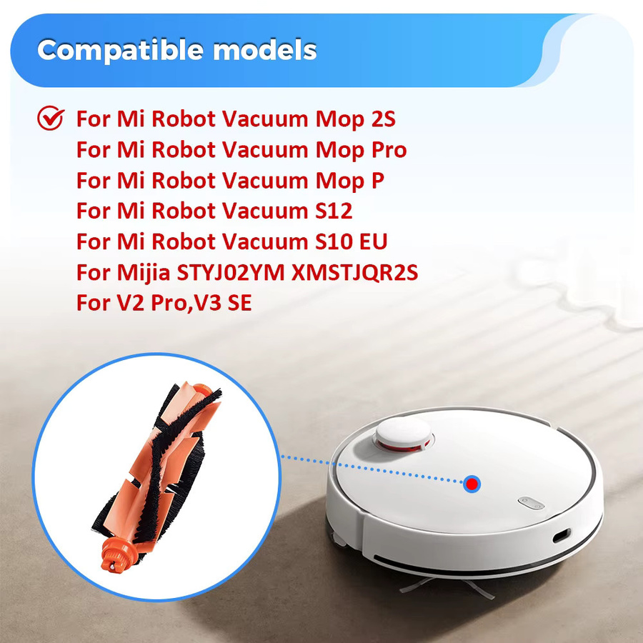 WINDNINJA Hauptbürsten-Ersatzteile in Orange für Xiaomi Mop 2S Pro P 3C STYTJ02YM und Viomi SE V2 V2PRO V3 S12 S10 Staubsauger-Zubehör - Bild 2