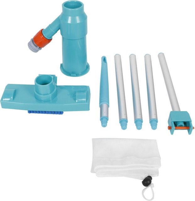 Tragbares Saugkopf Set für die Reinigung von Schwimmbecken, Whirlpools, Teichen, Springbrunnen und Aquarien aus ABS - Bild 1