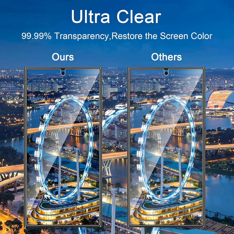 Samsung Galaxy S25 Ultra S23 Plus S24 FE Screen Protector aus gehärtetem Glas, transparent, 1-5 Stück - Bild 3
