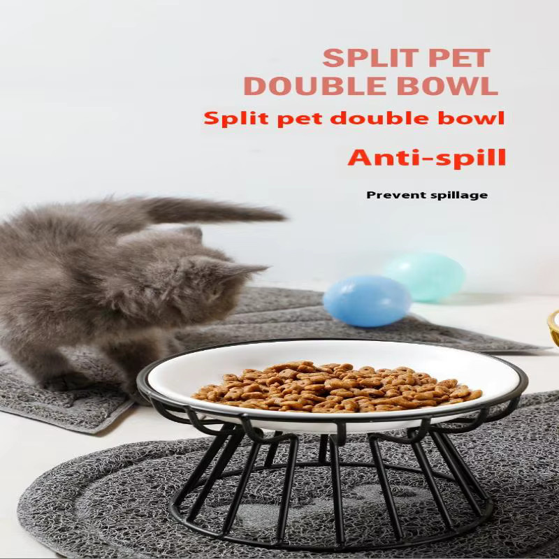 JETTING Keramik Futter- und Wassernapf für Katzen und Hunde, erhöhter Napf für das Füttern und Trinken - Bild 2