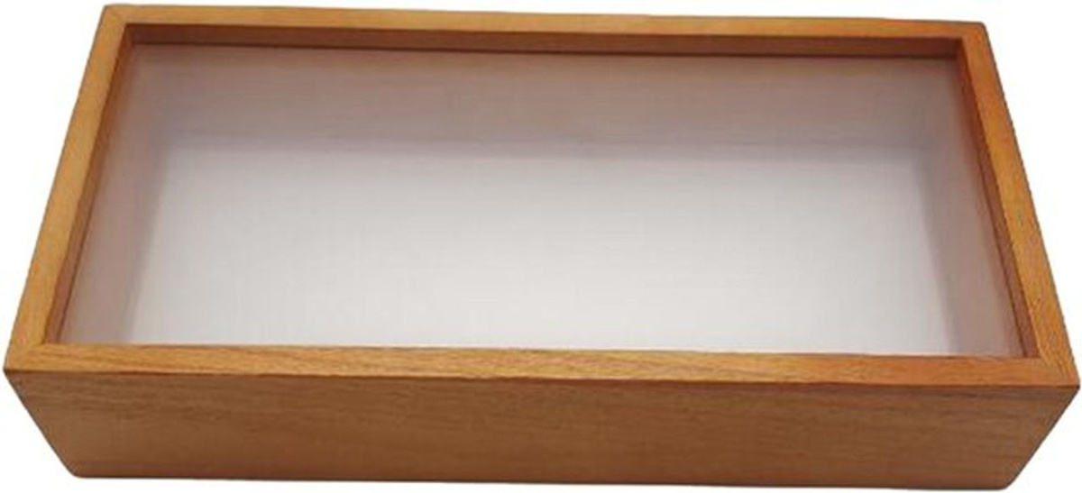 MagiDeal Schattenbox Bilderrahmen aus Holz in Braun, rechteckige Vitrine für DIY-Projekte und getrocknete Blumen - Bild 1