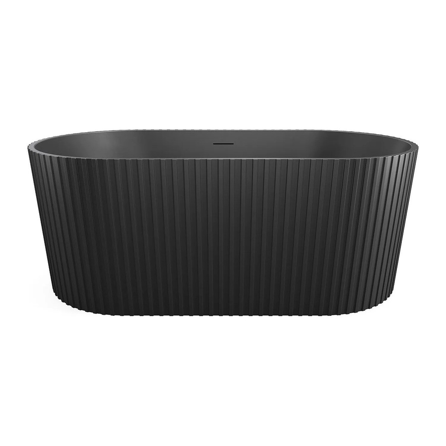 Freistehende Badewanne Aliena von Vente-unique in Schwarz, Länge: 150 cm - Bild 2