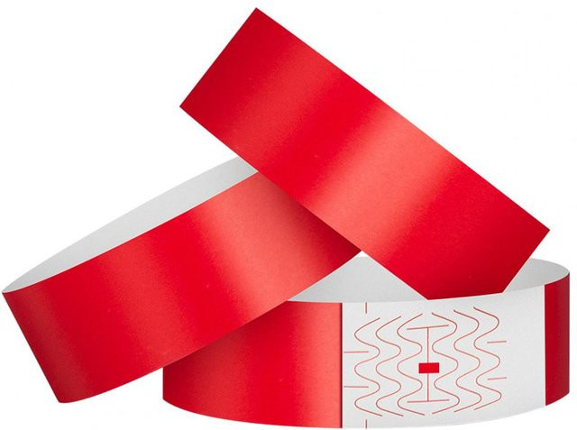 Fashion Maker 2 Papier-Armbänder, rot, Unisex, 100 Stück - Bild 1