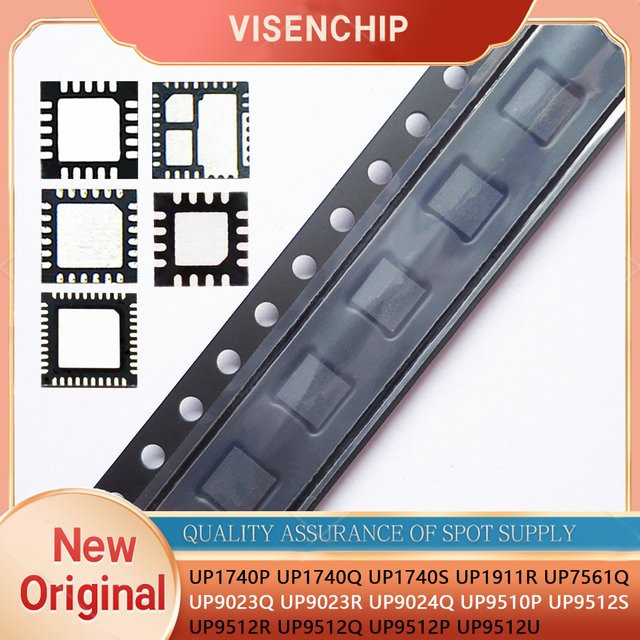 IVISENCHIP Ersatzteil in Schwarz für UP1740P UP1740Q UP1740S UP1911R UP7561Q UP9023Q UP9023R UP9024Q UP9510P UP9512S UP9512R UP9512Q UP9512P UP9512U QFN - Bild 1