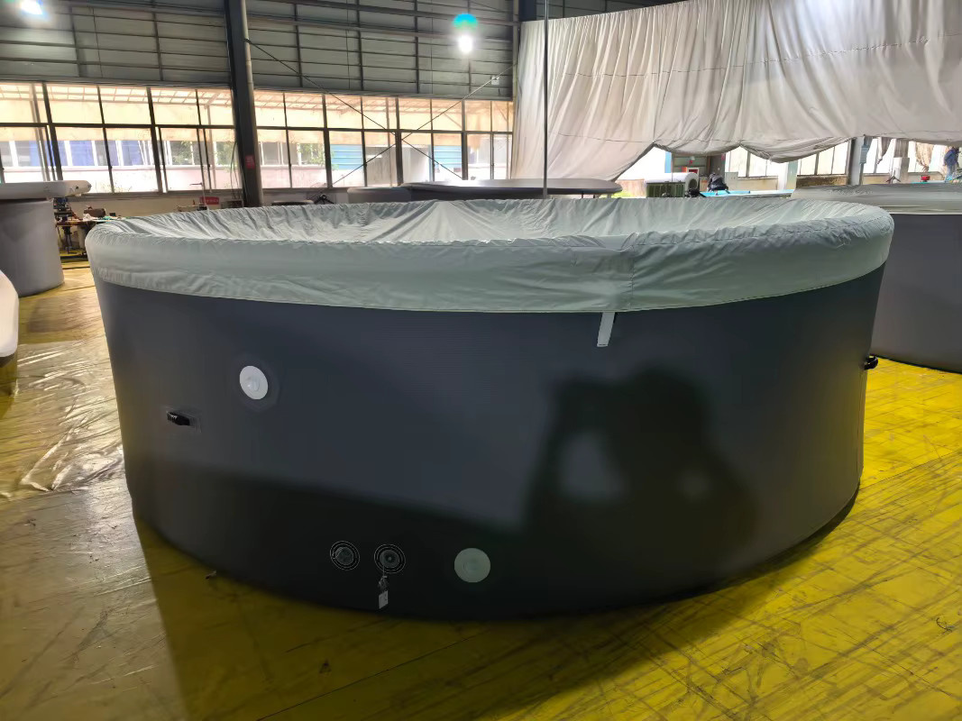 Runder aufblasbarer Pool inklusive aufblasbarem Boot und Sandfilterpumpensystem - Bild 1