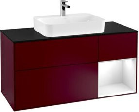 V&B Waschtischunterschrank Finion mit Wandbeleuchtung, Breite: 120 cm, Höhe: 50,1 cm, Tiefe: 50,1 cm - Bild 1