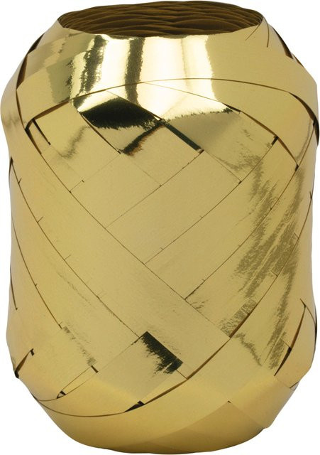 GOLDINA Ringelband aus Polyester in Gold, Breite: 10 mm, Länge: 30 m - Bild 1