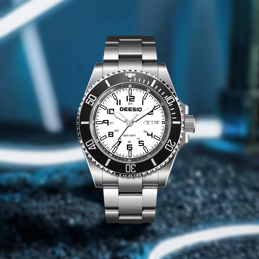Deesio Armbanduhr Automatik, Edelstahl, Saphirglas, Herren - Bild 4