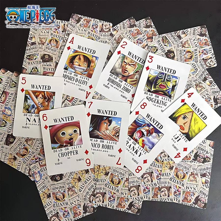 Yiran toy One Piece Anime Steckbrief Spielkarten Poker 1-teiliges Set - Bild 3