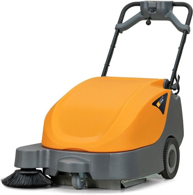 Diversey TASKI balimat 2300 RTU Kompakte Akku-Kehrmaschine mit Tandem-Rollen-System in Orange/Grau - Bild 1