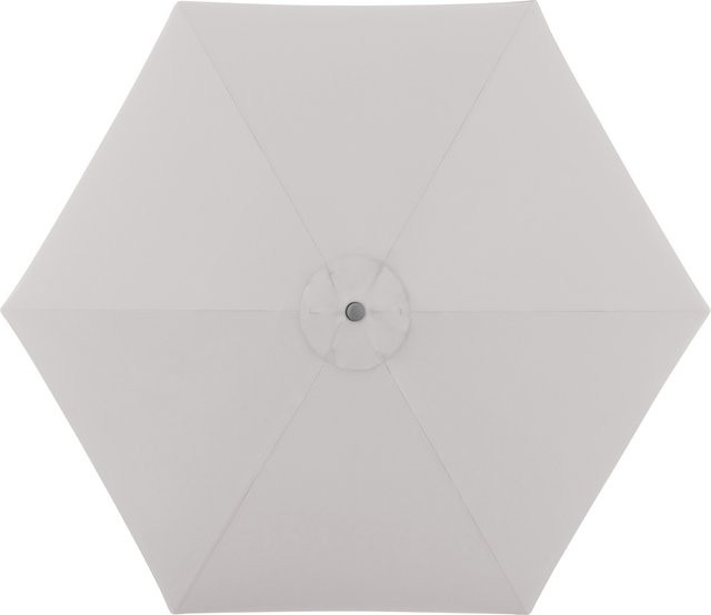 Doppler Sonnenschirm ACT Push Up in Hellgrau mit Aluminiumgestell, Durchmesser: 310 cm - Bild 1