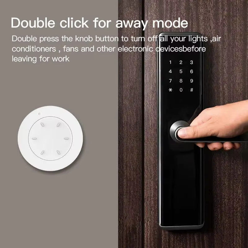 Tuya ZigBee Smart Knob Schalter als kabellose Fernbedienung und Dimmer zur Szenario-Automatisierung in Weiß - Bild 6