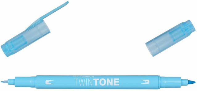 Tombow TwinTone Fasermaler Ink in Sky Blue mit feiner Spitze - Bild 1