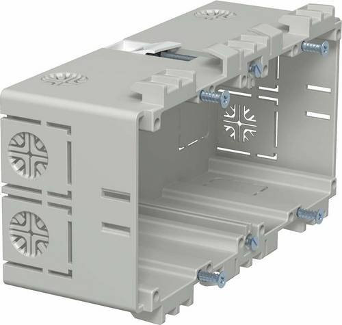OBO Bettermann Gerätedose 2-fach Grau Typ 2390/8T2 Einbau - Bild 1