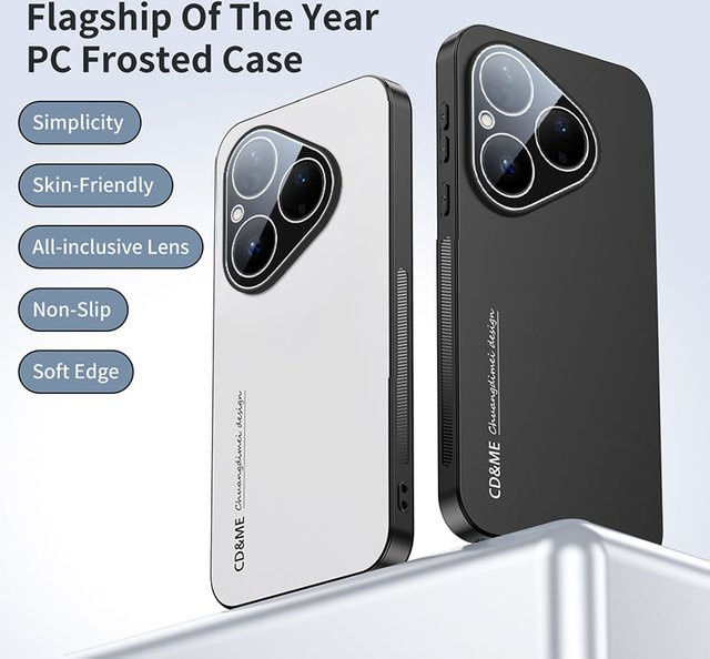 LYYDFUMAN Schutzhülle mit matter AG-Beschichtung und Objektivschutz für Huawei Pura 80, Pura 70 Ultra und Pura 70 Pro in Schwarz - Bild 1