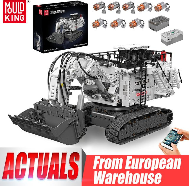Mould King 17067 Technisches Auto, Motorisierter Bagger, Baustein-Set - Bild 1
