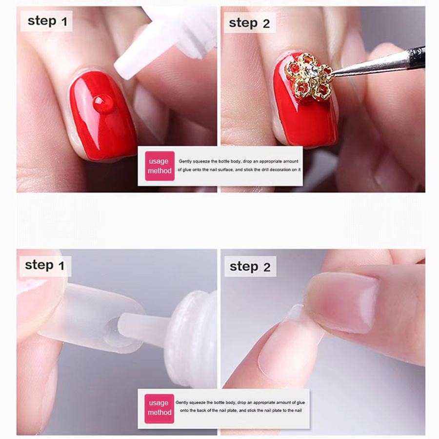 UV-Nagelkleber für künstliche Nägel, schnell trocknend, Unisex - Bild 3