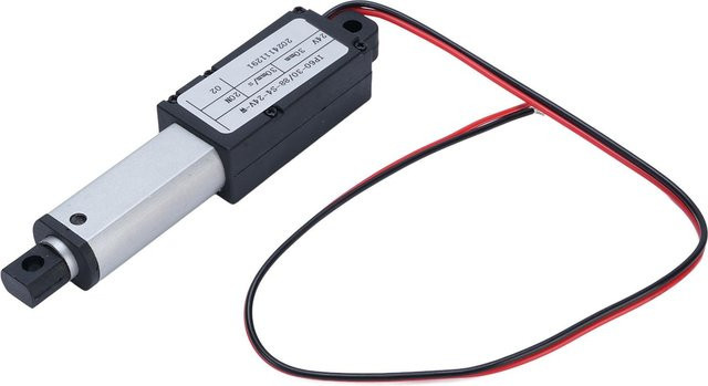 Fishine Mini Elektrischer Linearantrieb 24V mit 30mm Hub und 20N Kraft aus Aluminium in Silber - Bild 1