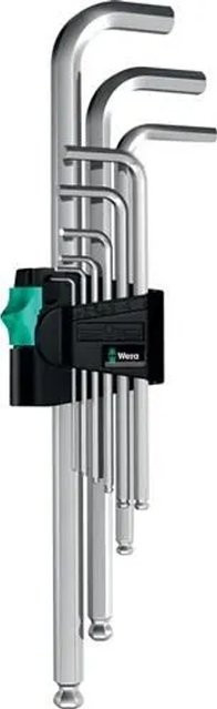 Wera Winkelschraubendrehersatz 950 PKL 7-teilig mit Kunststoffhalter, Innen-Sechskant, Silber - Bild 2