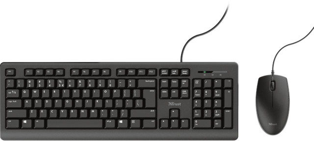 Trust Primo Membrane Maus-Tastatur-Set in Schwarz - Bild 1