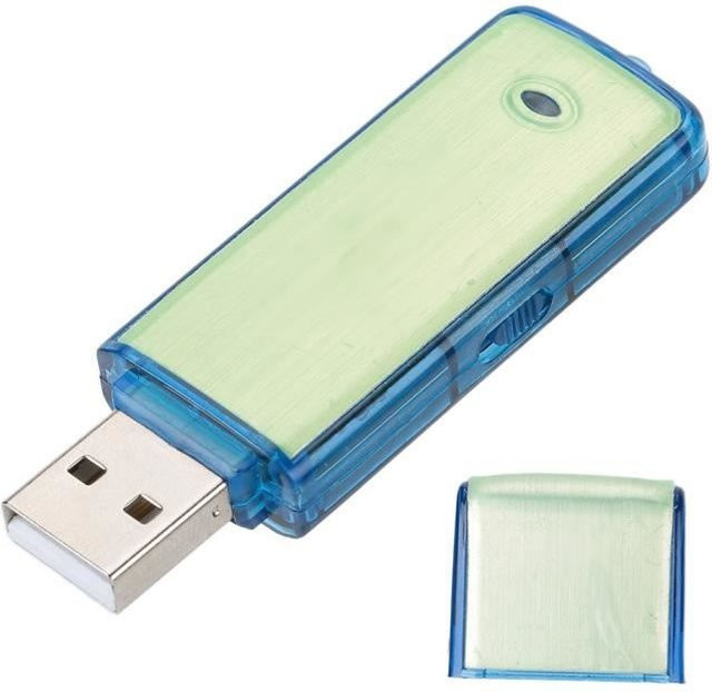 Tbest Diktiergerät SK-858 Mini Digitaler Sprachrekorder mit 8 GB Speicher und USB-C Anschluss in Blau - Bild 1