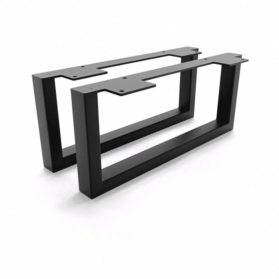 HEVVA Möbelfüße GRAZ 2er Set Schwarz Höhe: 15 cm, Tiefe: 35 cm - Bild 2