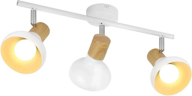 NETTLIFE Deckenstrahler aus Metall in Weiß, verstellbar, E14, Industrial Design - Bild 1