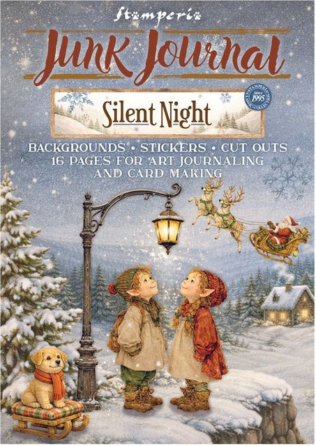 Stamperia Junk Journal Book Silent Night in Multicolor aus Papier, B: 24,0 cm, H: 29,7 cm, T: 1,6 cm - Bild 1