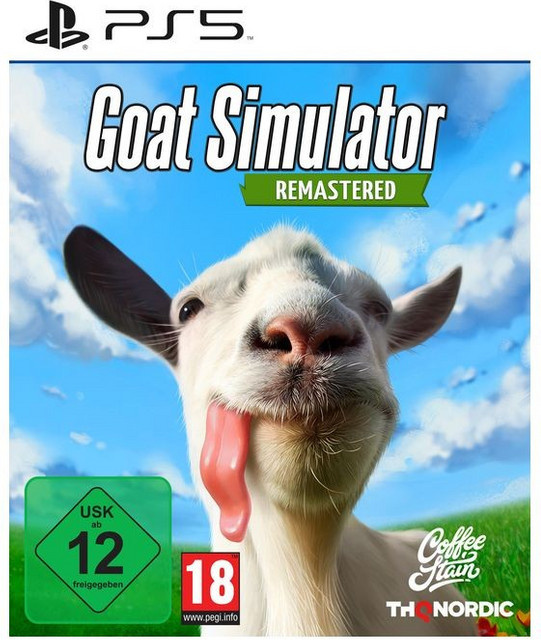 Goat Simulator Remastered PlayStation 5 Spiel Sony Disc USK 12 - Bild 1