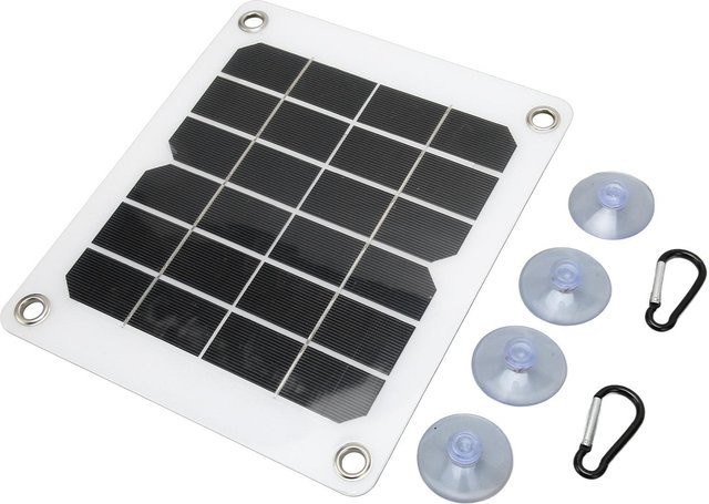 Aneng Monokristallines Solarpanel 5V 20W mit USB-Ausgang, tragbares Solarladepanel für Auto, Boot und Wohnmobil, Grau - Bild 1