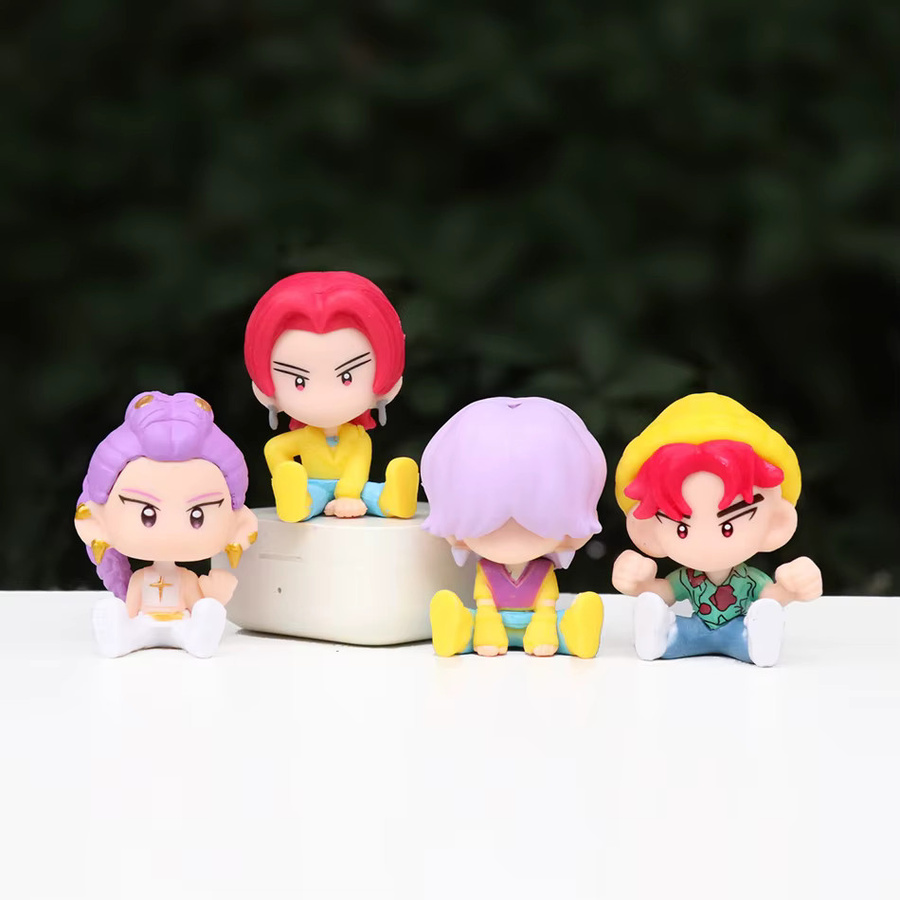 Q-Version K-Pop Actionfiguren, 10-teiliges Set, PVC, bunt - Bild 3