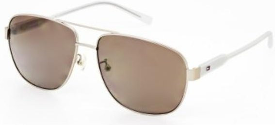 Tommy Hilfiger TH1459/F/S Sonnenbrille, Aviator, Vollrand, Herren, White - Bild 1