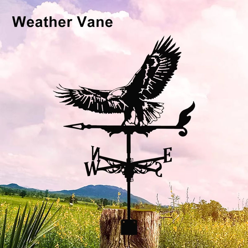 Adler Metall Windfahne als dekorative Gartenfiguren für Außen und Dach zur Garten-Dekoration - Bild 3