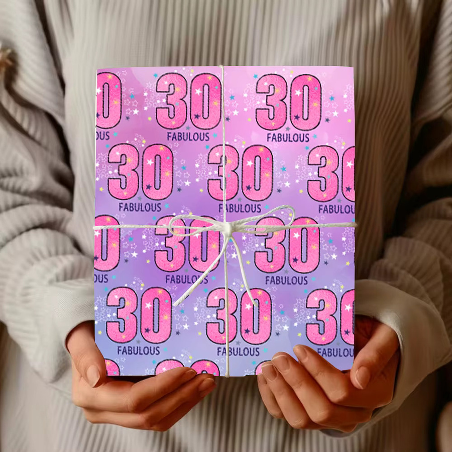 Individuelles Geschenkpapier WEIGAO in Lila mit Farbverlauf für Geburtstage und Jubiläen - Bild 3