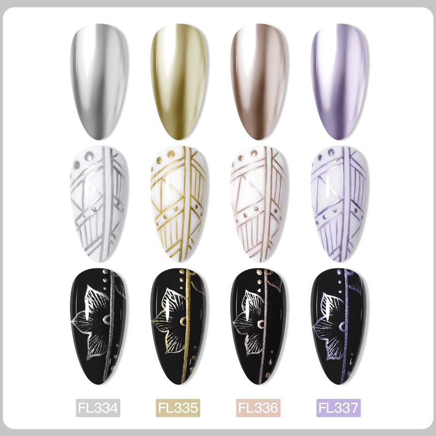 Four Lily Metallic-Malerei-Gel, Chrom, Gold, Silber, Roségold - Bild 2