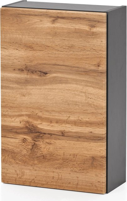 Held Möbel Hängeschrank Salerno Badezimmer Wotaneiche-Graphitgrau B/T/H: 40 x 20 x 64 cm - Bild 1