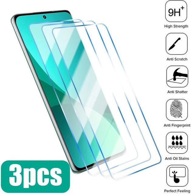3er-Pack Displayschutzfolie aus gehärtetem Glas für Xiaomi Mi 10 Lite 5G Zoom Youth Edition, transparent - Bild 1