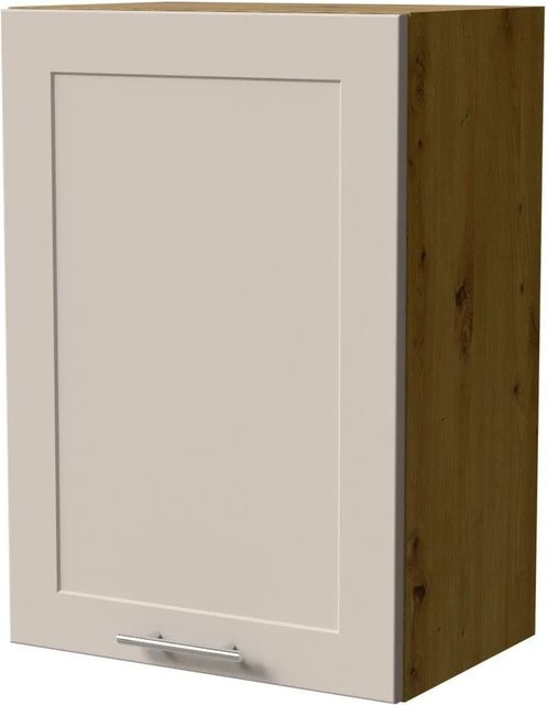 Feldmann-Wohnen Hängeschrank Oslo W2 Eiche Artisan und Kaschmir Matt mit Soft-Close-Türen, B/T/H: 50 x 32,5 x 72 cm - Bild 1