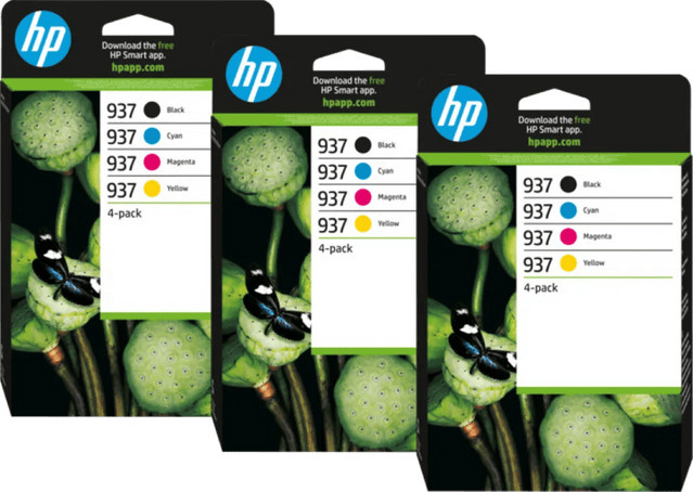 HP 937 Tintenpatronen Multipack für Tintenstrahldrucker, 3 Stück, Mehrfarbig - Bild 1