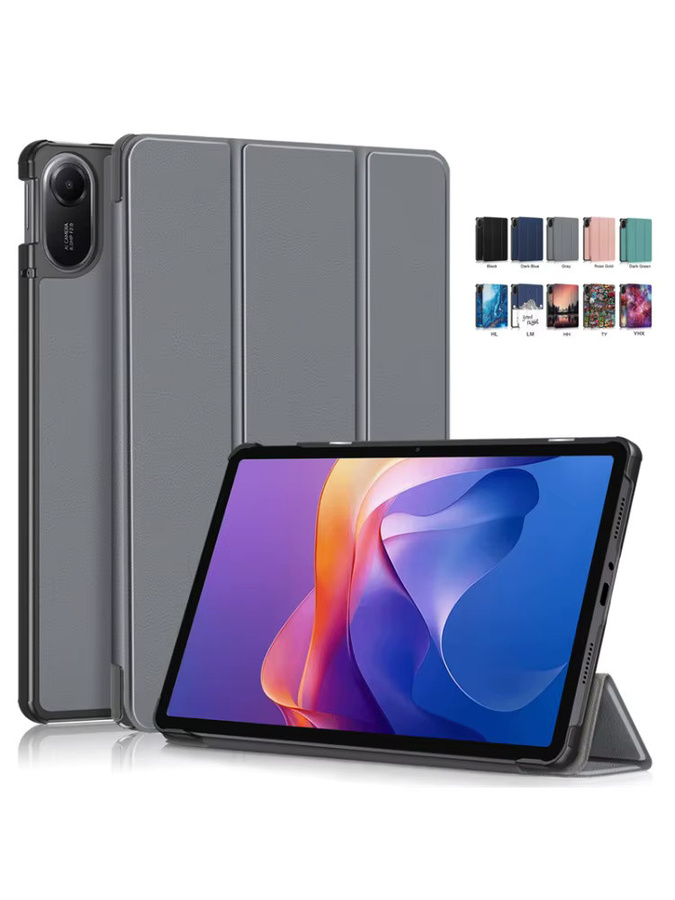 Xiaomi Redmi Pad 2 Hülle 11 Zoll Trifold Magnetische Smart Cover aus PU Leder in Schwarz - Bild 6